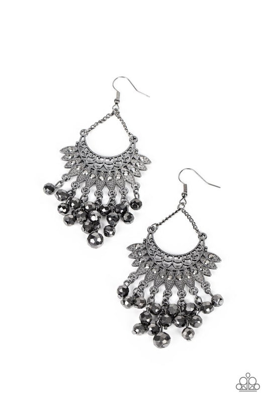 Chromatic Cascade - Black - Paparazzi Earring Image