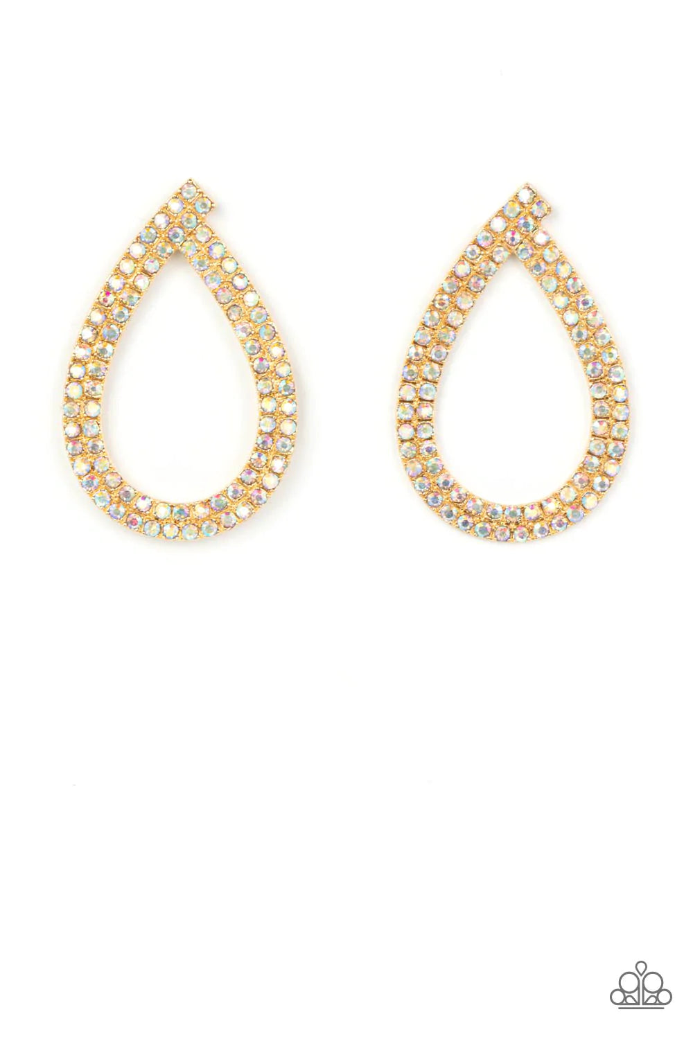 Paparazzi Earring ~ Diva Dust - Gold