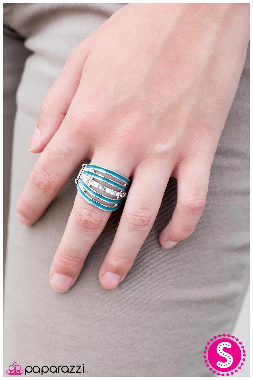 Anillo Paparazzi ~ Spritzer - Azul