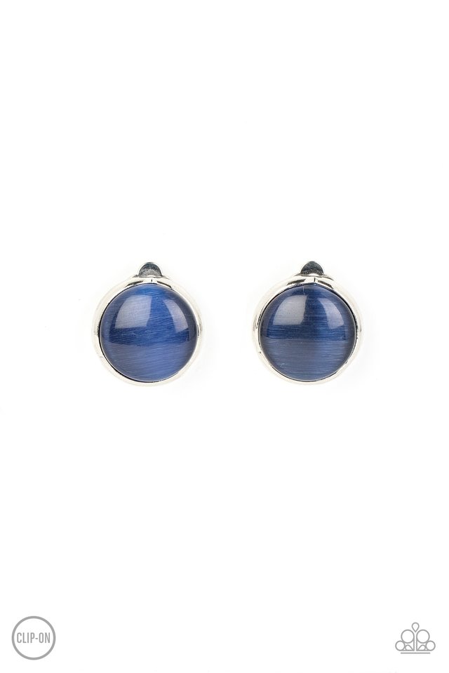 Cool Pools - Blue - Paparazzi Earring Image