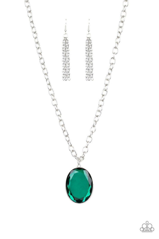 Paparazzi Necklace ~ Light As HEIR - Green