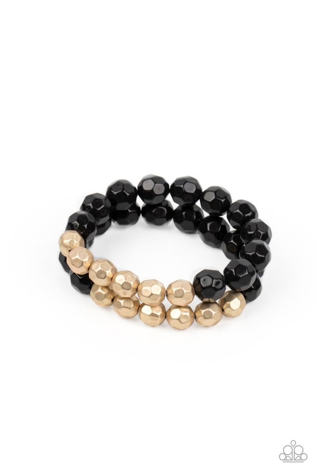 Grecian Glamour - Black - Paparazzi Bracelet Image