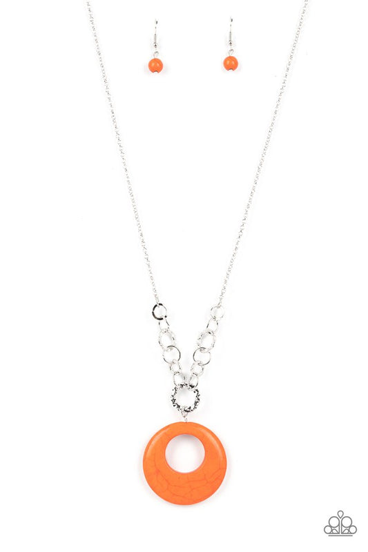 Hidden Dune - Orange - Paparazzi Necklace Image