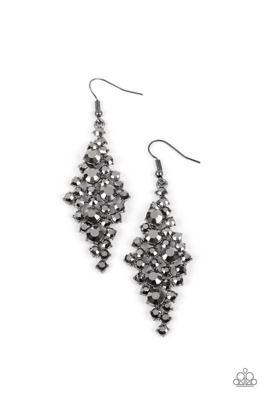 Celestial Comet - Black - Paparazzi Earring Image