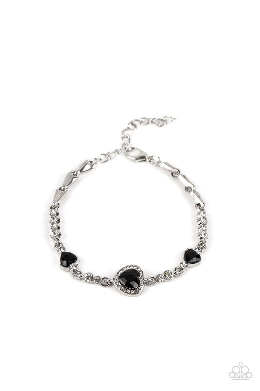 Amor Actually - Black - Paparazzi Bracelet Image