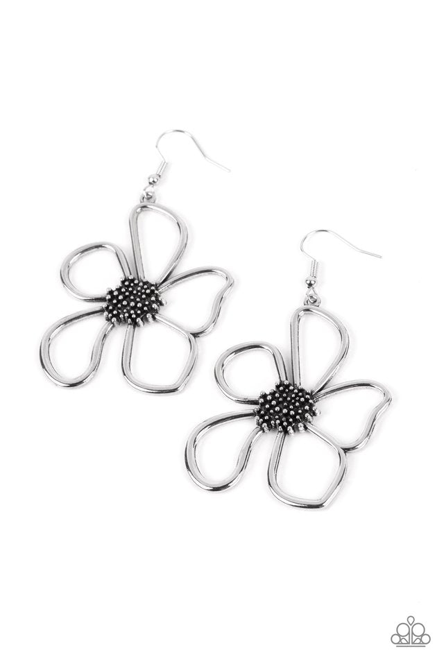 Wildflower Walkway - Silver - Paparazzi Earring Image