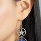 Liberty and SPARKLE for All - Blue - Paparazzi Earring Image