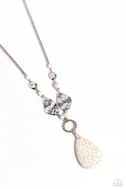 Sagebrush Sanctuary - White - Paparazzi Necklace Image