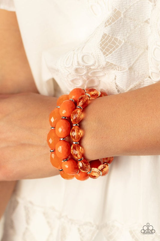 High Tide Hammock - Orange - Paparazzi Bracelet Image