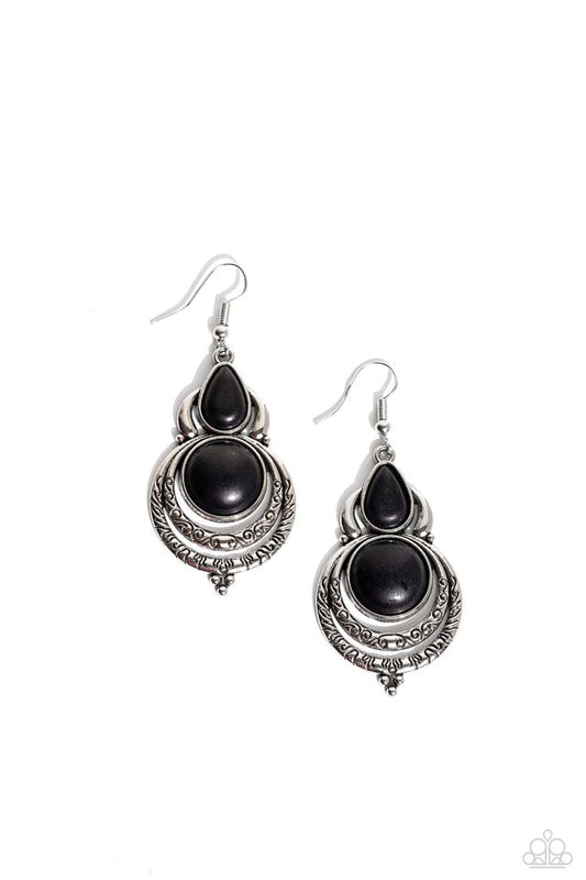 Sonoran Song - Black - Paparazzi Earring Image