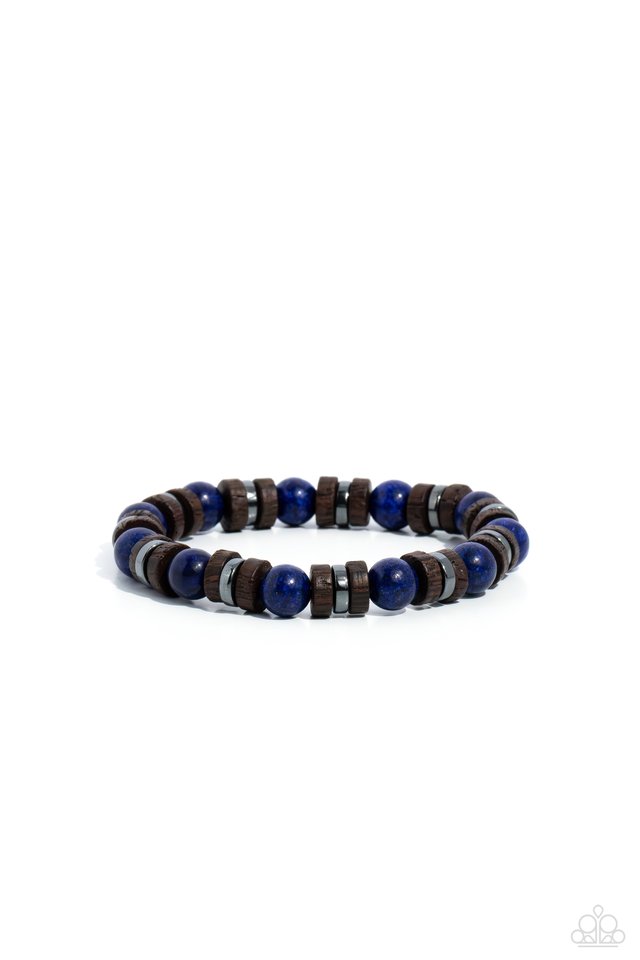 Earthy Empath - Blue - Paparazzi Bracelet Image