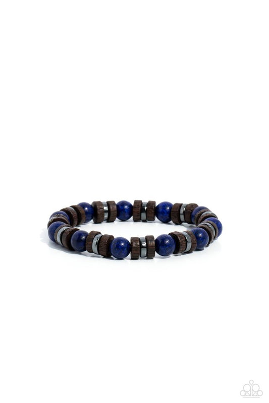 Earthy Empath - Blue - Paparazzi Bracelet Image