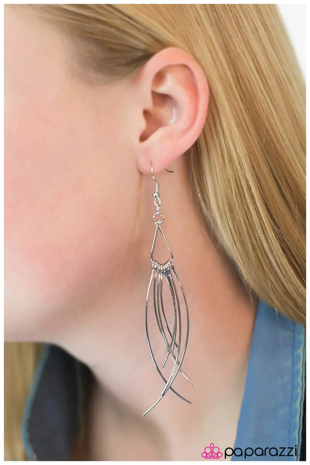 Paparazzi Earring ~ Caught In A Whirlwind - Silver