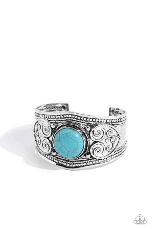 Prairie Romance - Blue - Paparazzi Bracelet Image