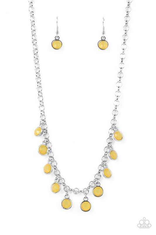 Moonbeam Magic - Yellow - Paparazzi Necklace Image