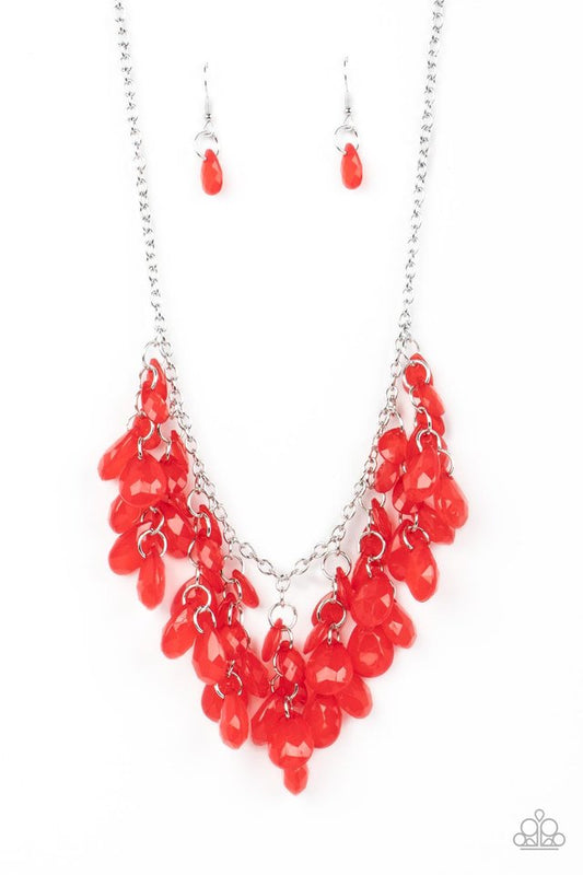 Crystal Cabaret - Red - Paparazzi Necklace Image