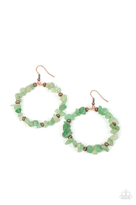 Mineral Mantra - Green - Paparazzi Earring Image
