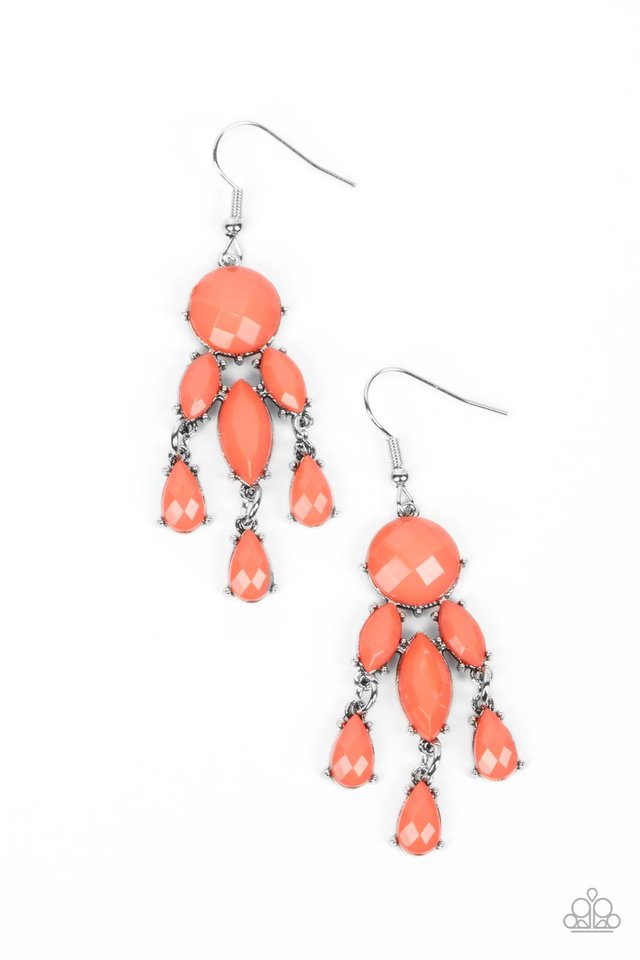 Summer Feeling - Orange - Paparazzi Earring Image