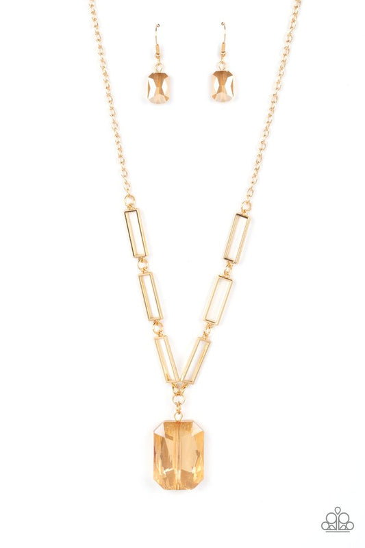 You Better Recognize - Gold - Paparazzi Necklace Image