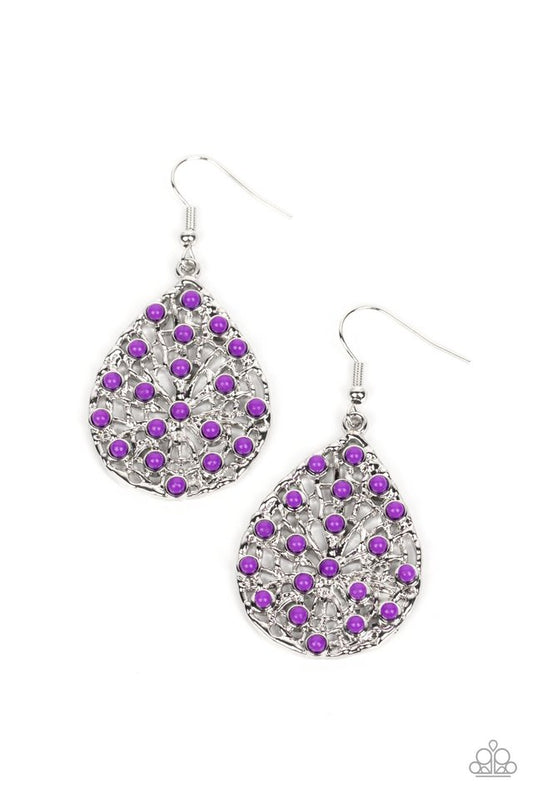 Botanical Berries - Purple - Paparazzi Earring Image
