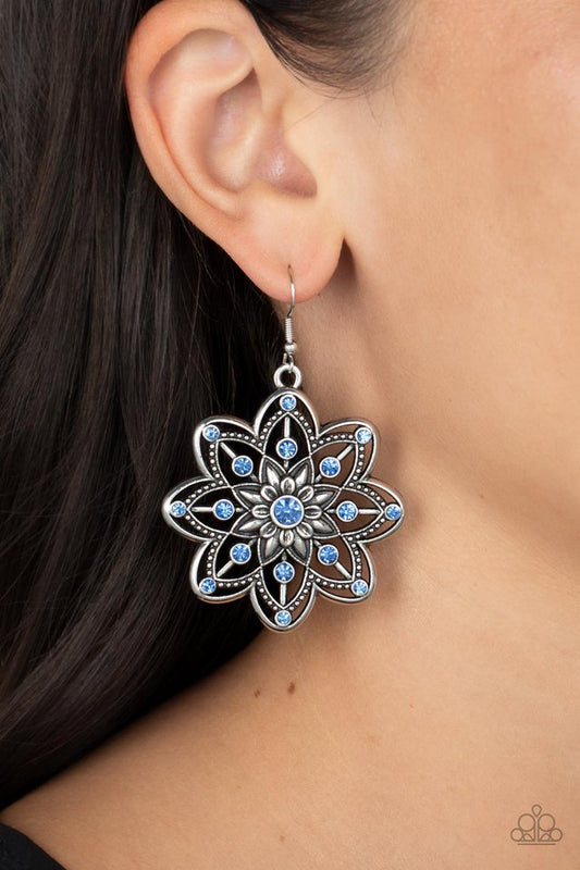 Prismatic Perennial - Blue - Paparazzi Earring Image
