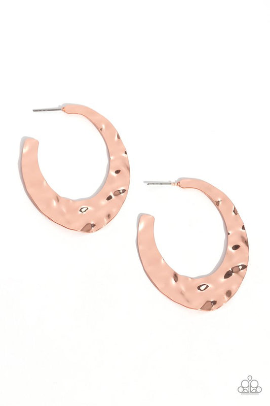 Make a Ripple - Copper - Paparazzi Earring Image
