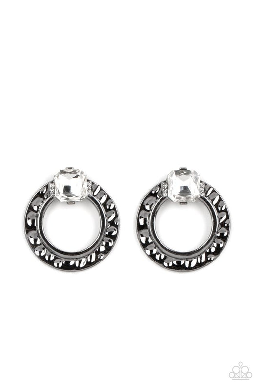 Smoldering Scintillation - Black - Paparazzi Earring Image