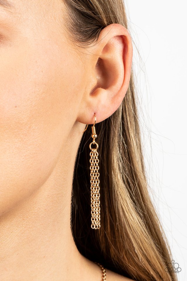 After the ARTIFACT - Gold - Paparazzi Necklace Image