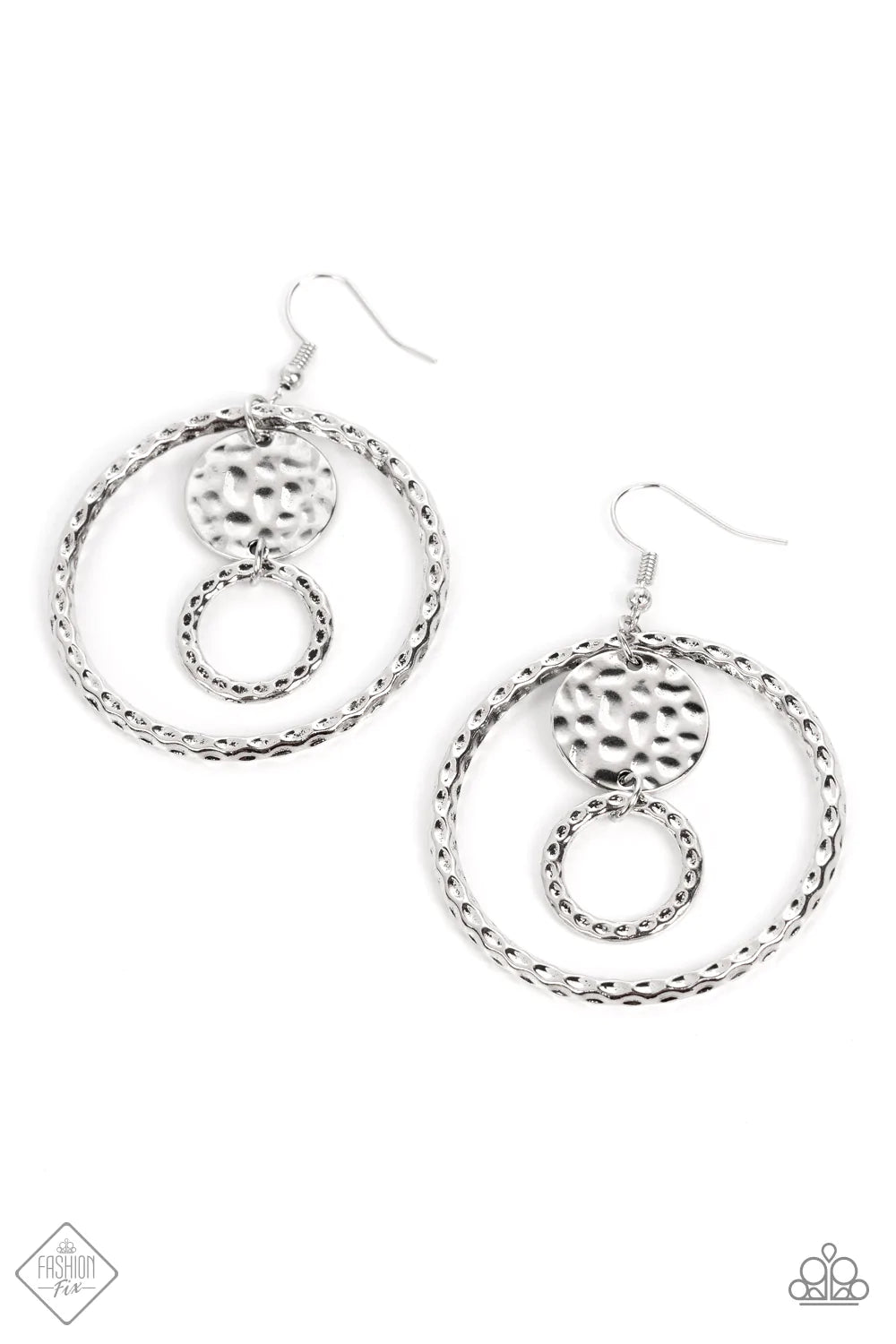 Paparazzi Earring ~ Mojave Metal Art - Silver