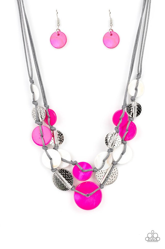 Barefoot Beaches - Pink - Paparazzi Necklace Image