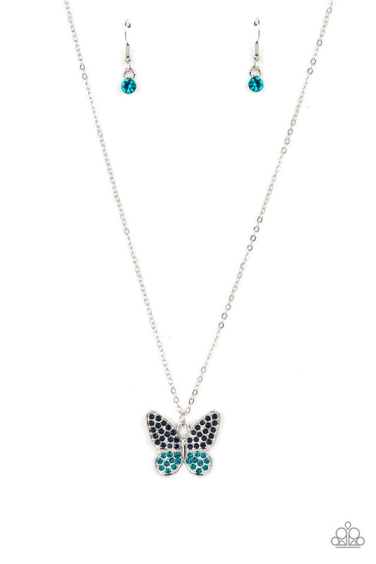 Flutter Forte - Blue - Paparazzi Necklace Image