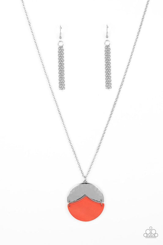 Seaside Sabbatical - Orange - Paparazzi Necklace Image