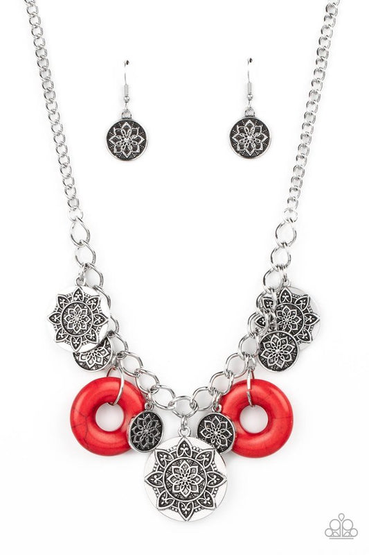 Western Zen - Red - Paparazzi Necklace Image
