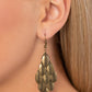 Tumbleweed Trek - Brass - Paparazzi Earring Image