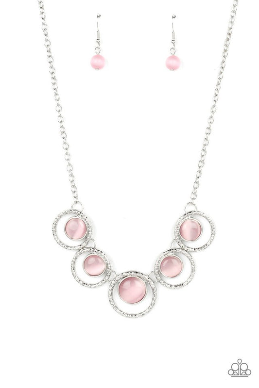 Elliptical Enchantment - Pink - Paparazzi Necklace Image