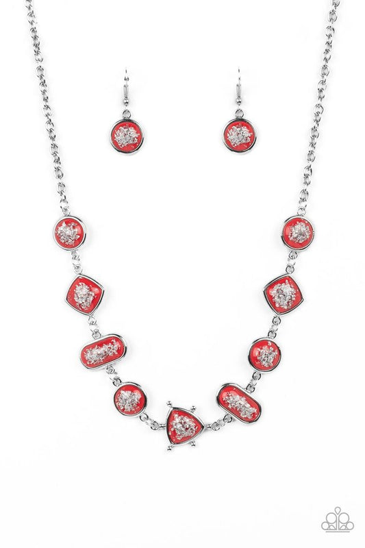 Fleek and Flecked - Red - Paparazzi Necklace Image