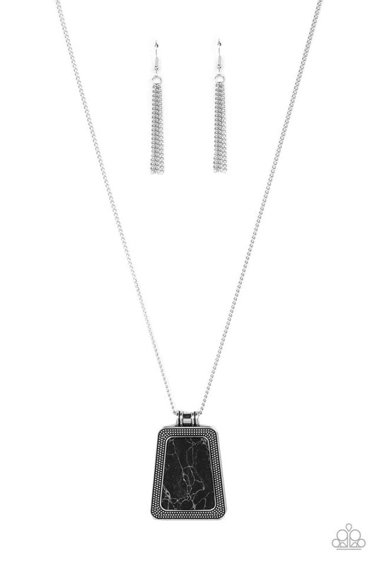 Private Plateau - Black - Paparazzi Necklace Image