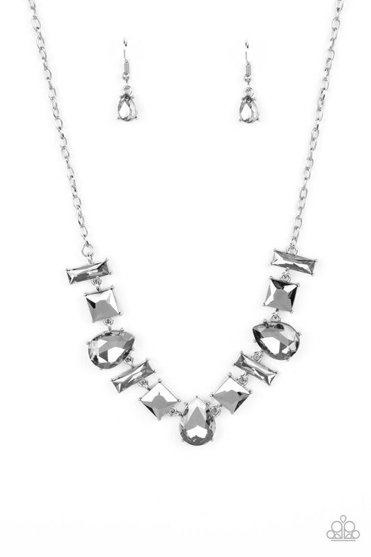 Interstellar Ice - Silver - Paparazzi Necklace Image