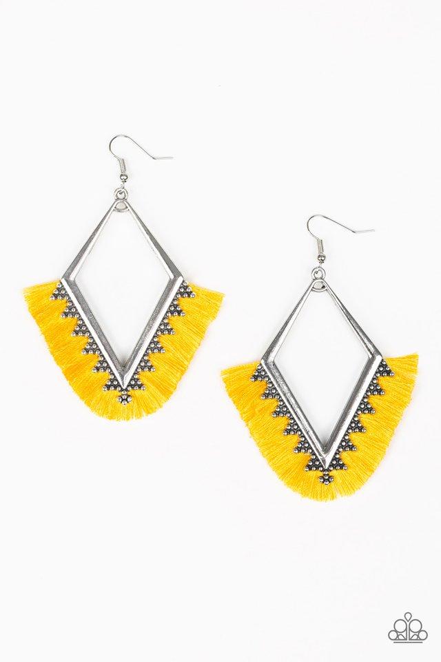 Paparazzi Earring ~ When In Peru - Yellow