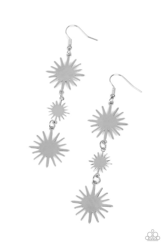 Solar Soul - Silver - Paparazzi Earring Image