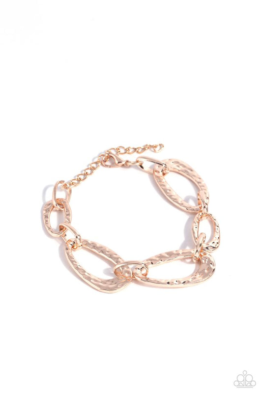 HAUTE-Tempered - Rose Gold - Paparazzi Bracelet Image