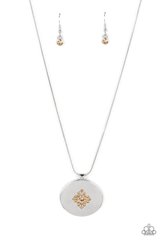 Center of the Cosmos - Brown - Paparazzi Necklace Image