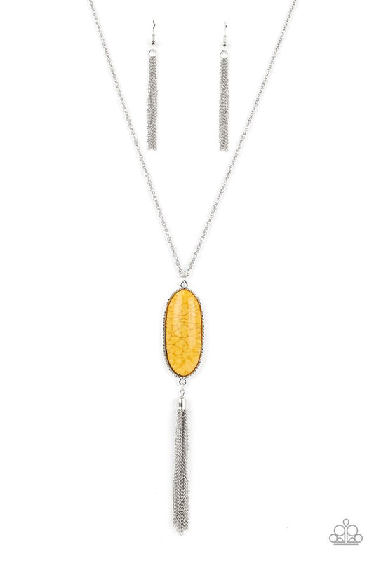 Southern Stroll - Yellow - Paparazzi Necklace Image
