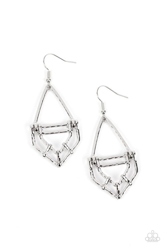 Artisan Apparatus - Silver - Paparazzi Earring Image