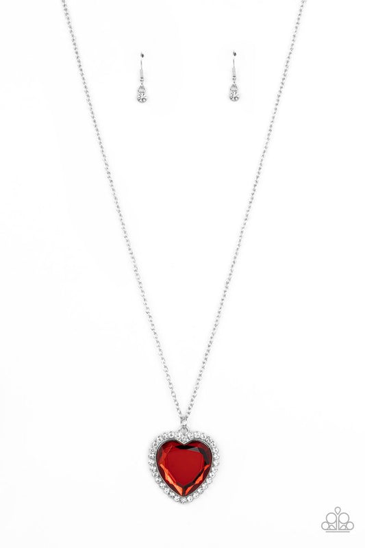 Prismatically Twitterpated - Red - Paparazzi Necklace Image