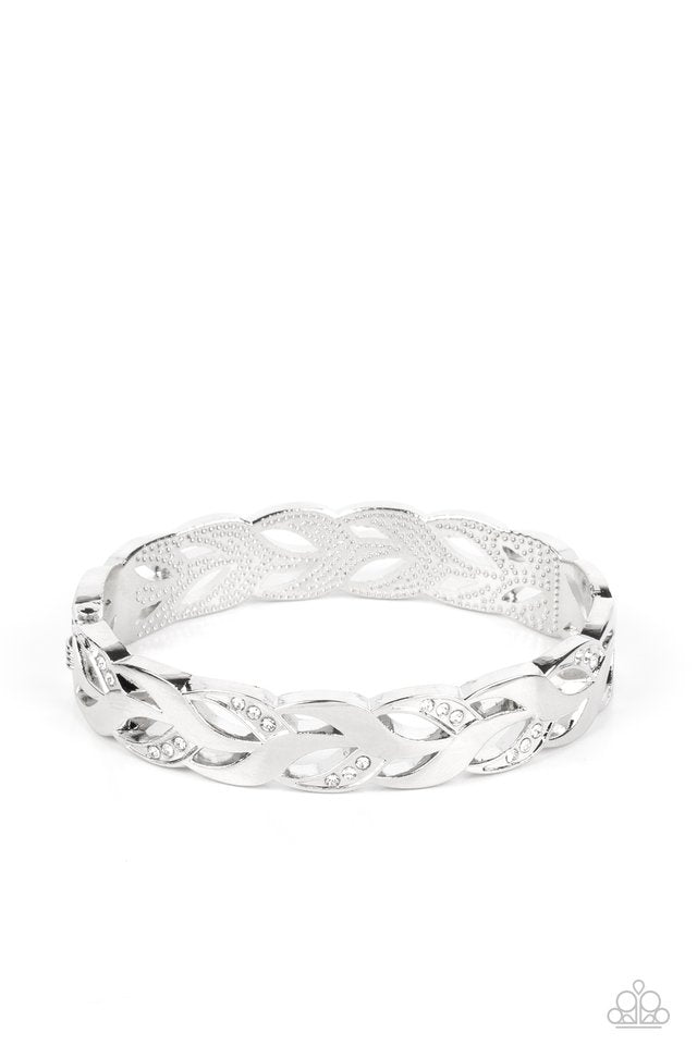 Editor-in-LEAF - White - Paparazzi Bracelet Image