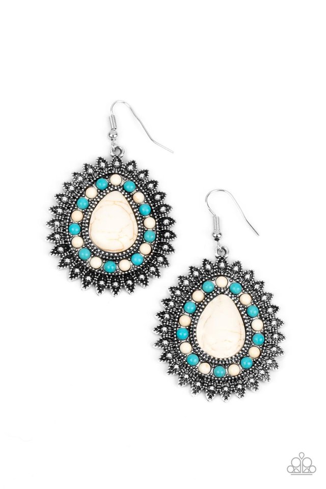 Sagebrush Sabbatical - White - Paparazzi Earring Image