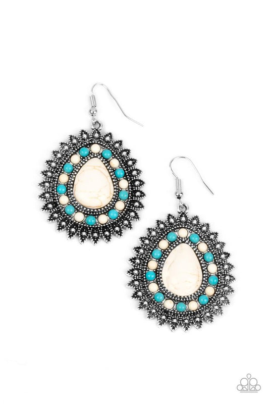 Sagebrush Sabbatical - White - Paparazzi Earring Image