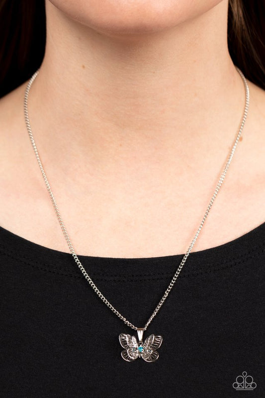 High-Flying Fashion - Blue - Paparazzi Necklace Image