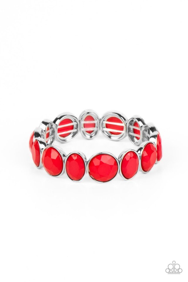 Whimsical Glow - Red - Paparazzi Bracelet Image